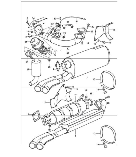 Diagram 202-15 Porsche 9J1.1 Taycan 4S 2020-24 