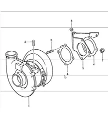 turbolader 911 TURBO 930.66/68 1987-89