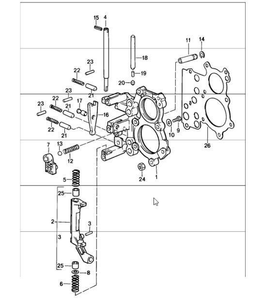 Diagram 304-05 Porsche 991 (911) MK1 2012-2016 Trasmissione