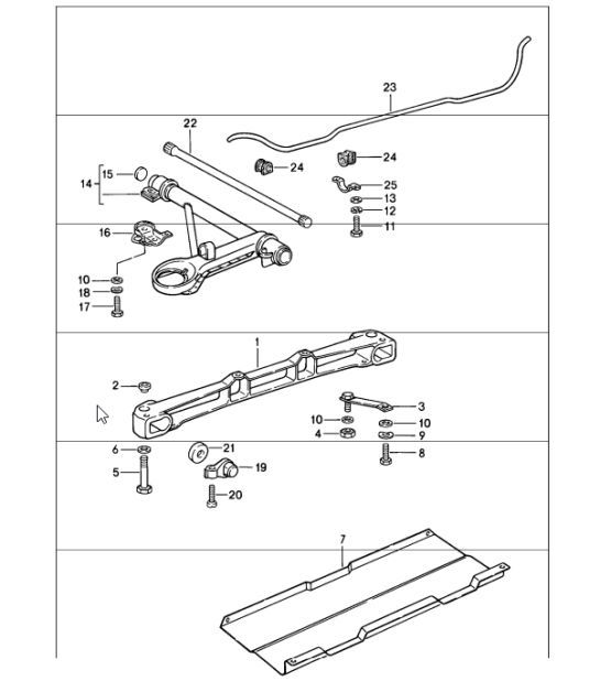 Diagram 401-00 Porsche 928 (1978-1995) 