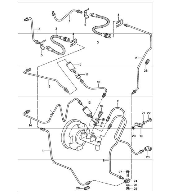 Diagram 604-05 Porsche Macan (95B) MK1 (2014-2018) 车轮、制动器