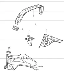 rivestimento interno 911 TARGA / CABRIO / SPEEDSTER 1987-89