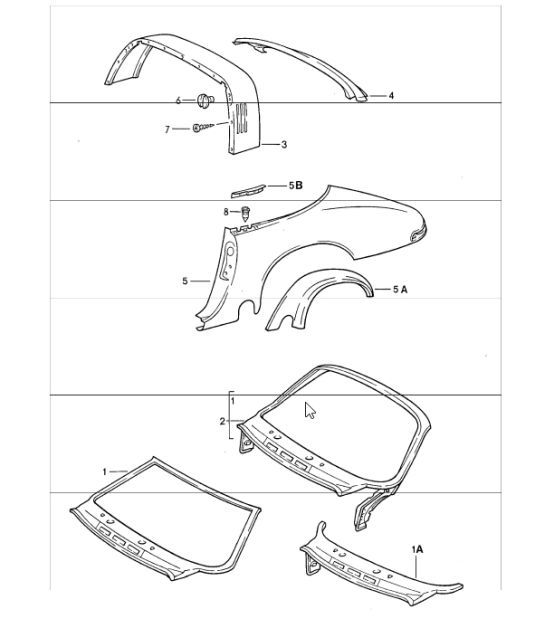Diagram 801-40 Porsche 944 (1982-1991) 