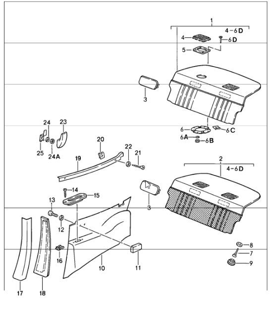 Diagram 807-05 Porsche 964 (911) RS 3.8L 1991-93 Carrocería