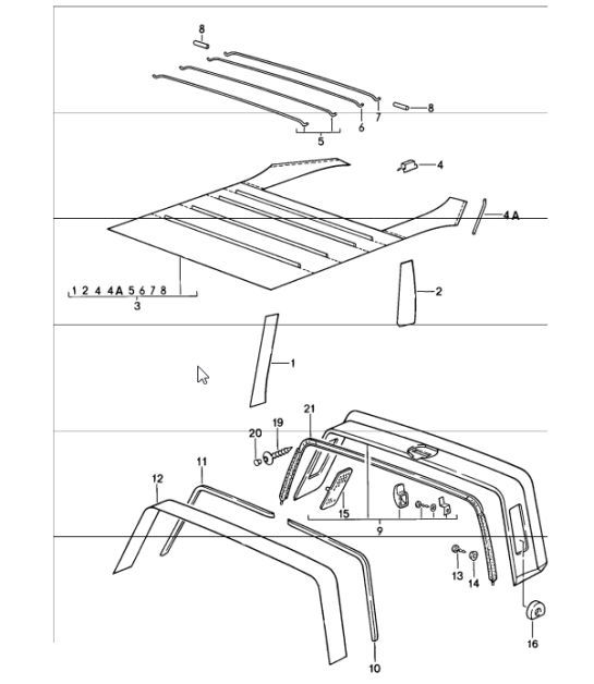 Diagram 807-06 Porsche 944 (1982-1991) 