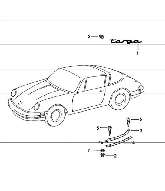Diagram 810-05 Porsche 924 Turbo 2.0L 1982-84 Carrosserie