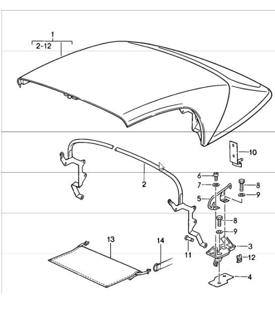 Diagram 811-30 Porsche Macan (95B) MK1 (2014-2018)  车身