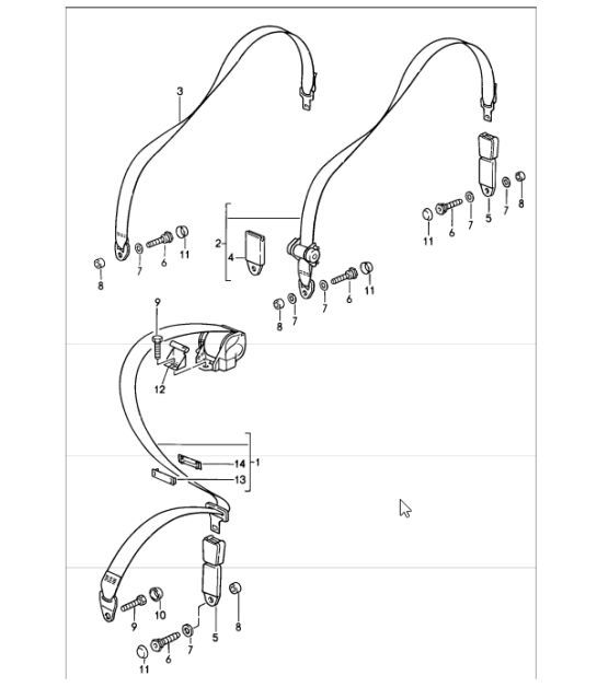 Diagram 812-05 Porsche 95B.3 Macan Petrol 2.0L (265Bhp) 2022>> 