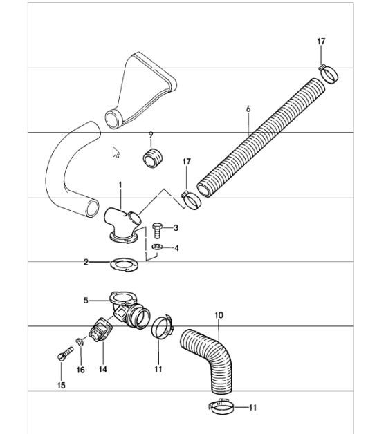 Diagram 813-11 Porsche 997 MK1 Carrera 2 3.6L 2005-08 Body