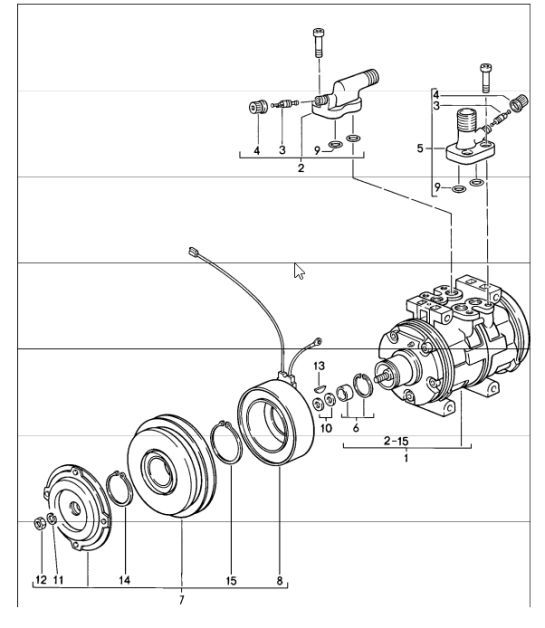 Diagram 813-15 Porsche 991.1 GT3 3.8L (475 Bhp) 2014-16 Karosserie