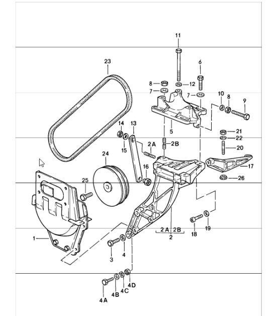 Diagram 813-20 Porsche 356 1950-55 Carrocería