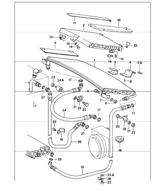Diagram 813-55 Porsche 911 1984-1986 3.2L Carrocería