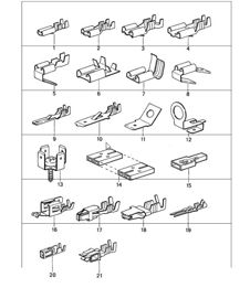 fiche plate connecteur enfichable 911 1987-89