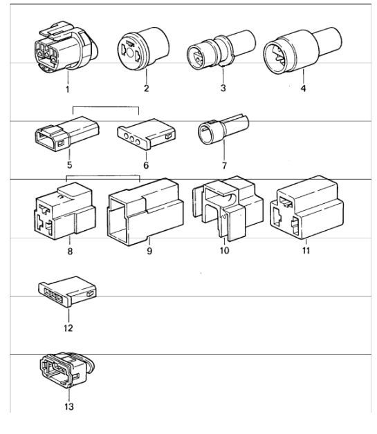 Diagram 902-58 Porsche 911 & 912 (1965-1989) Elektrische apparatuur