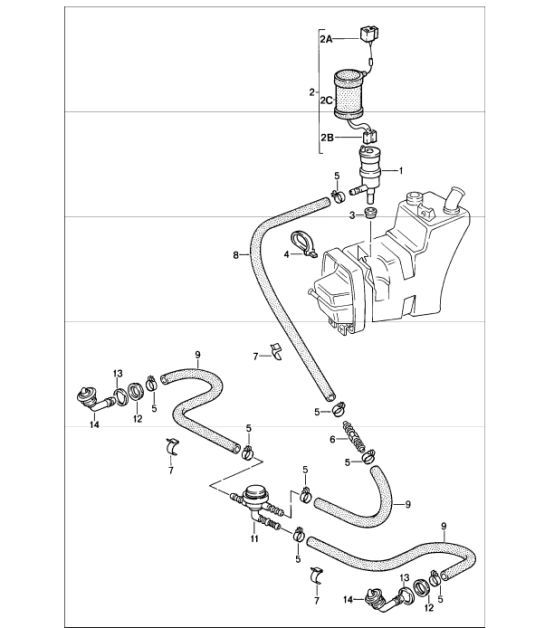 Diagram 904-20 Porsche Macan (95B) MK1 (2014-2018) Elektrische Ausrüstung