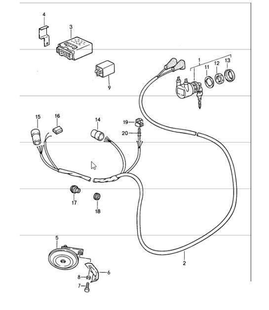 Diagram 910-00 Porsche 992.1 Turbo S 3.8L 2020-24 