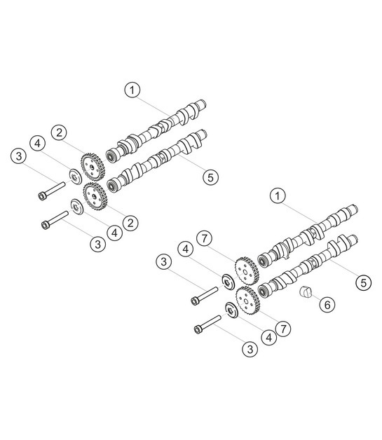 Diagram 1.1-10 Porsche 993 (911) C2 1994-97 Engine