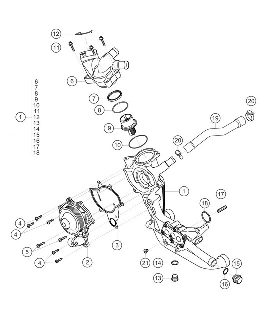 Diagram 1.1-16 Porsche Boxster S 718 2.5L Manual (350 Bhp) 05/2017>> Moteur