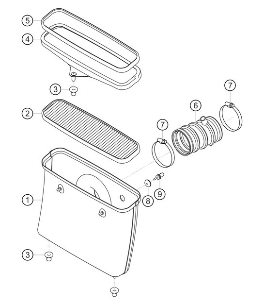 Diagram 1.1-27 Porsche 993 (911) (1994-1998) Motor