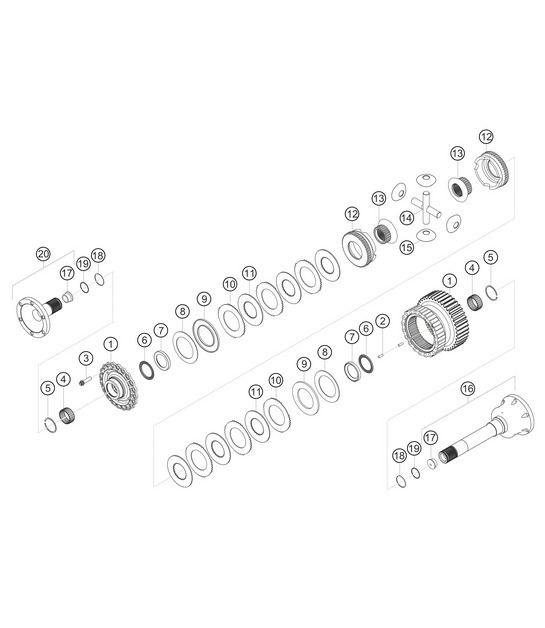Diagram 3.3-16 Porsche Macan (95B) MK1 (2014-2018) Transmission