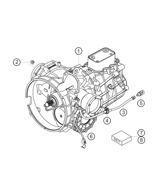 Diagram 3.3-03 Porsche Macan (95B) MK1 (2014-2018) Transmission