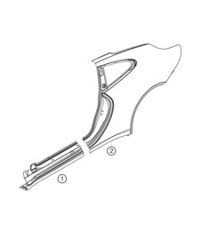 Sheet metal parts side 911 (991) GT3 CUP 2016