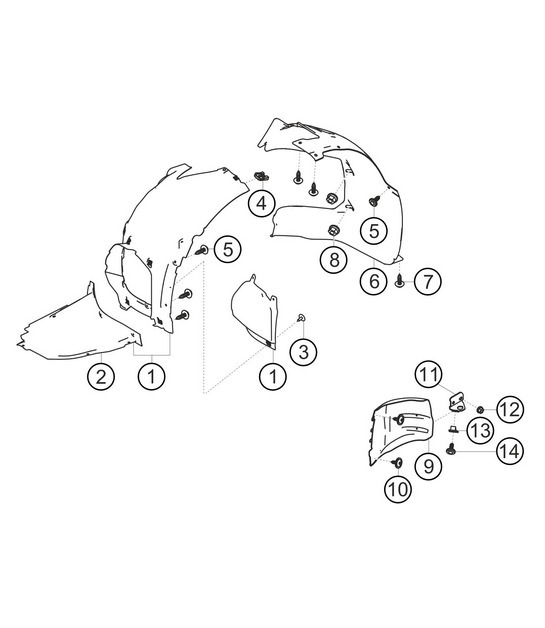 Diagram 8.8-05 Porsche 991 (911) MK1 2012-2016  车身