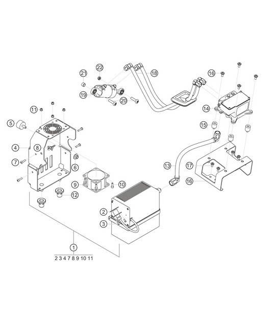 Diagram 9.9-11 Porsche 992 (911) MK1 2019-2024 Electrical equipment