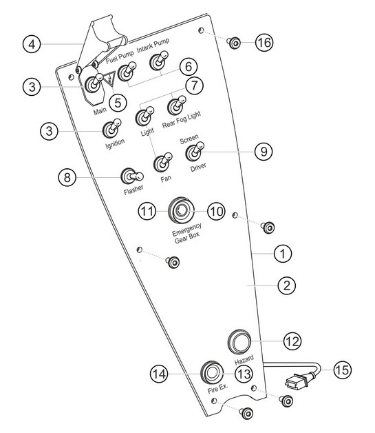 Diagram 9.9-13 Porsche 997 (911) MK2 2009-2012 Electrical equipment