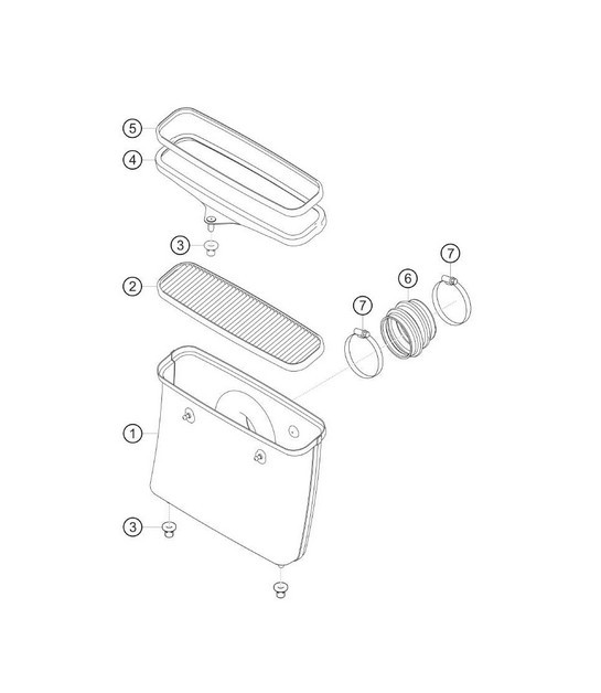Diagram 1.1-23 Porsche 997 (911) MK1 2005-2008 Motor