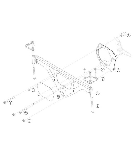 Diagram 1.1-25 Porsche 997 MK1 Carrera 2S 3.8L 2005-08 引擎