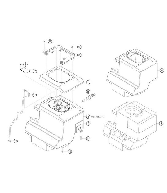 Diagram 2.2-01 Porsche 968 (1992-1995) Fuel System, Exhaust System