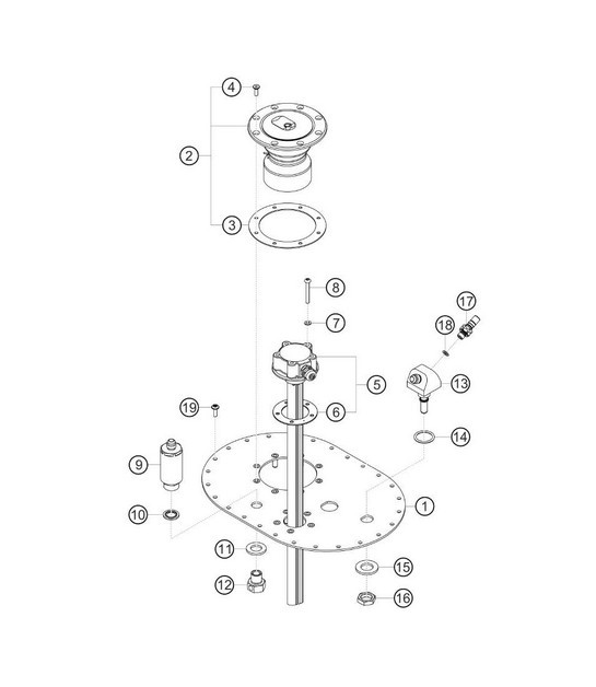 Diagram 2.2-03 Porsche Cayenne 92A (958) 2010-2017 Fuel System, Exhaust System