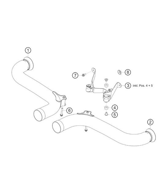 Diagram 2.2-06 Porsche Cayenne 9PA1 (957) 2007-2010 Fuel System, Exhaust System