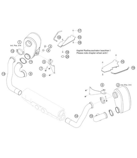 Diagram 2.2-07 Porsche 993 (911) (1994-1998) 燃油系统、排气系统