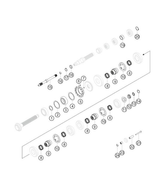 Diagram 3.3-11 Porsche 991 (911) MK2 2016-2019 Overdragen