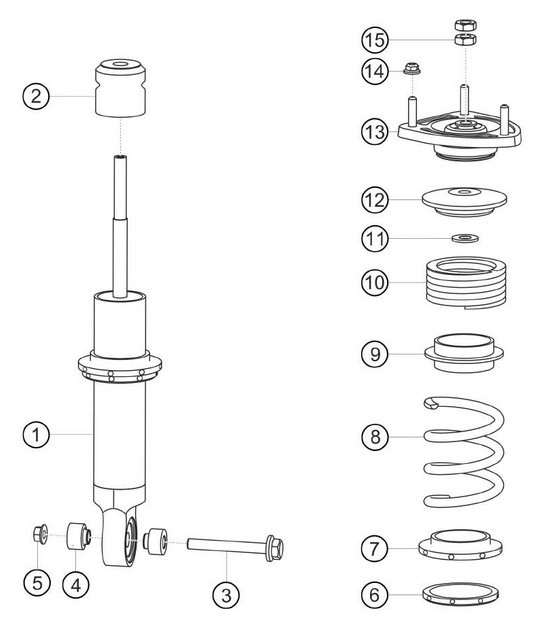 Diagram 5.5-05 Porsche 911 1978-1983 3.0L / SC 后轴
