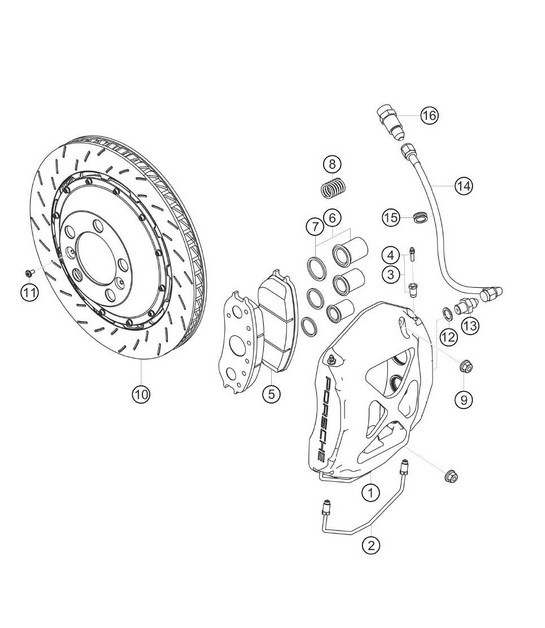 Diagram 6.6-02 Porsche 991 (911) MK1 2012-2016 Wheels, Brakes