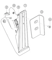 Accelerator pedal 911 (991) GT3 CUP 2018 - 2019