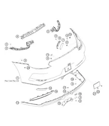 Revêtement arrière pour Porsche 911 (991) GT3 Cup 2018-2019