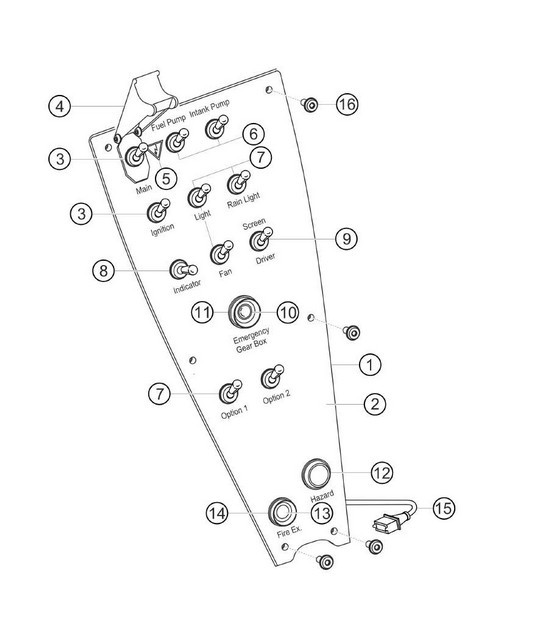 Diagram 9.9-13 Porsche 997 (911) MK2 2009-2012 Electrical equipment