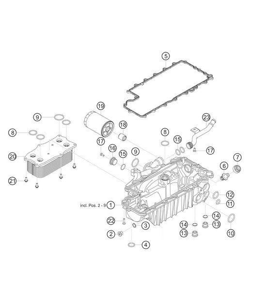 Diagram 1.1-10 Porsche 992 (911) MK1 2019-2024 Motore