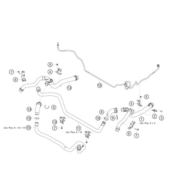 Diagram 1.1-15 Porsche 992 (911) MK1 2019-2024 Engine