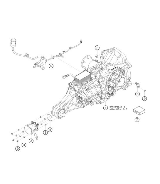 Diagram 3.3-04 Porsche Macan (95B) MK1 (2014-2018) Transmission