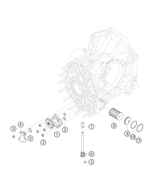 Diagram 3.3-07 Porsche 992 (911) MK1 2019-2024 Transmission