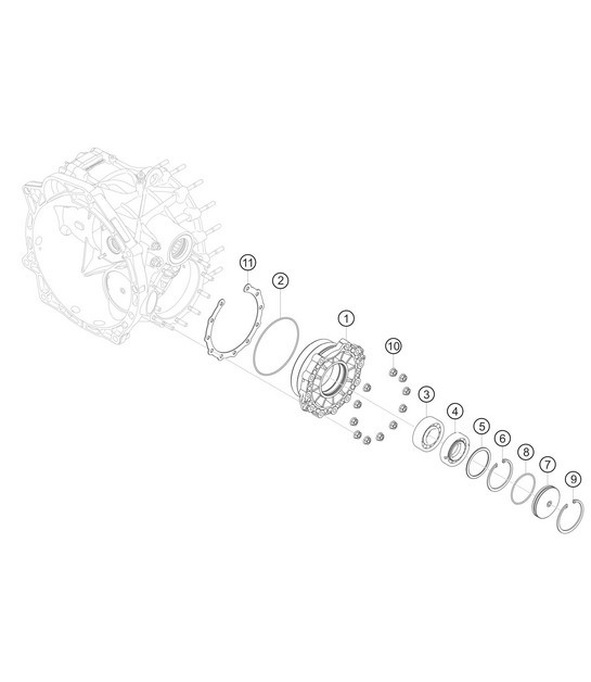 Diagram 3.3-08 Porsche Macan (95B) MK1 (2014-2018) Transmission