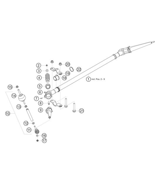 Diagram 4.4-05 Porsche 997 MK1 Carrera 4 3.6L 2005-08 前轴、转向 