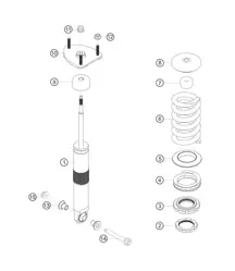 Suspension strut rear 911 (992) GT3 CUP 2021