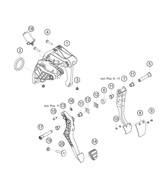 Diagram 7.7-01 Porsche Carrera GT 2003-06 