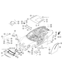 Carrosserie in wit 911 (992) GT3 CUP 2021